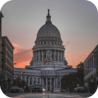 Picture of the capital building in Madison, WI